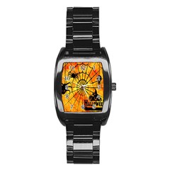 Halloween Weird  Surreal Atmosphere Stainless Steel Barrel Watch by Simbadda