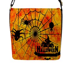 Halloween Weird  Surreal Atmosphere Flap Messenger Bag (l)  by Simbadda