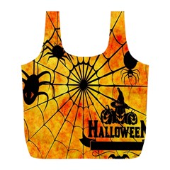 Halloween Weird  Surreal Atmosphere Full Print Recycle Bags (l)  by Simbadda