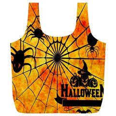 Halloween Weird  Surreal Atmosphere Full Print Recycle Bags (l)  by Simbadda