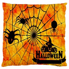 Halloween Weird  Surreal Atmosphere Large Flano Cushion Case (one Side) by Simbadda