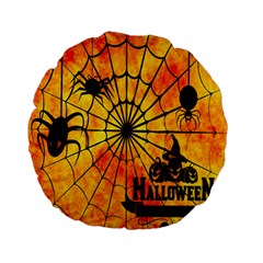 Halloween Weird  Surreal Atmosphere Standard 15  Premium Flano Round Cushions by Simbadda