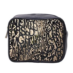 Wallpaper Texture Pattern Design Ornate Abstract Mini Toiletries Bag 2-side by Simbadda