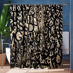 Wallpaper Texture Pattern Design Ornate Abstract Shower Curtain 60  X 72  (medium)  by Simbadda