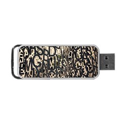 Wallpaper Texture Pattern Design Ornate Abstract Portable Usb Flash (two Sides) by Simbadda