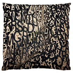 Wallpaper Texture Pattern Design Ornate Abstract Large Flano Cushion Case (one Side) by Simbadda