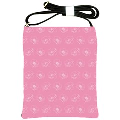 Pink Pattern Shoulder Sling Bags by Valentinaart