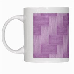 Purple Pattern White Mugs by Valentinaart