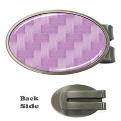 Purple Pattern Money Clips (oval)  by Valentinaart