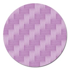 Purple Pattern Magnet 5  (round) by Valentinaart