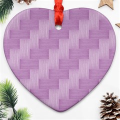 Purple Pattern Heart Ornament (two Sides) by Valentinaart