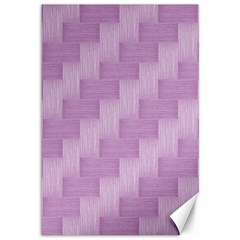 Purple Pattern Canvas 12  X 18   by Valentinaart