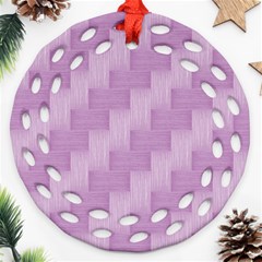 Purple Pattern Ornament (round Filigree) by Valentinaart