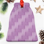 Purple pattern Bell Ornament (Two Sides) Front