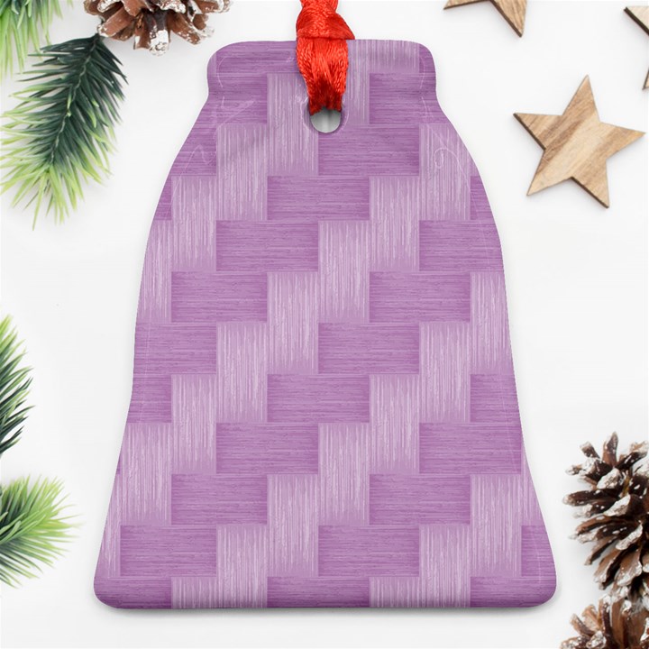 Purple pattern Bell Ornament (Two Sides)