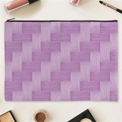 Purple Pattern Cosmetic Bag (xxxl)  by Valentinaart