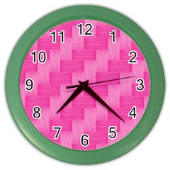 Pink Pattern Color Wall Clocks by Valentinaart