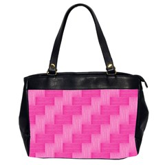 Pink Pattern Office Handbags (2 Sides)  by Valentinaart