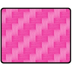 Pink Pattern Fleece Blanket (medium)  by Valentinaart