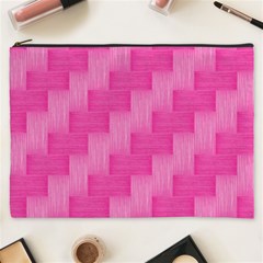 Pink Pattern Cosmetic Bag (xxxl)  by Valentinaart