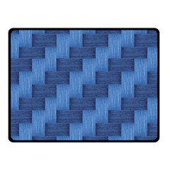 Blue Pattern Double Sided Fleece Blanket (small)  by Valentinaart