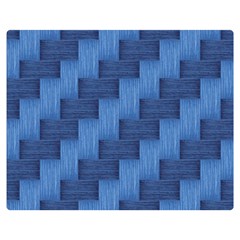 Blue Pattern Double Sided Flano Blanket (medium)  by Valentinaart