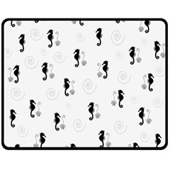 Pattern Double Sided Fleece Blanket (medium)  by Valentinaart