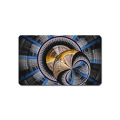 Fractal Tech Disc Background Magnet (name Card) by Simbadda