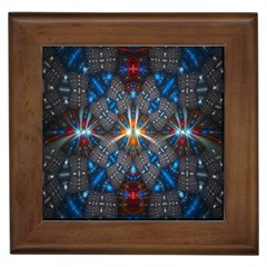 Fancy Fractal Pattern Framed Tiles by Simbadda