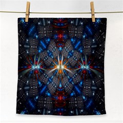 Fancy Fractal Pattern Face Towel by Simbadda