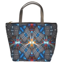 Fancy Fractal Pattern Bucket Bags by Simbadda