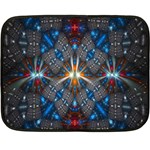 Fancy Fractal Pattern Fleece Blanket (Mini) 35 x27  Blanket