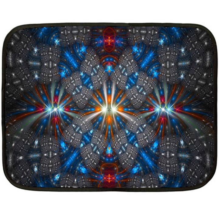 Fancy Fractal Pattern Fleece Blanket (Mini)