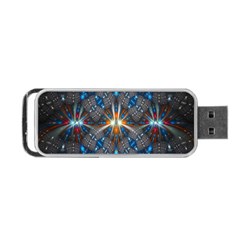 Fancy Fractal Pattern Portable Usb Flash (two Sides) by Simbadda