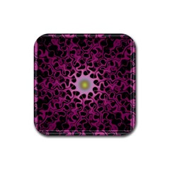 Cool Fractal Rubber Coaster (square)  by Simbadda