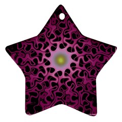 Cool Fractal Star Ornament (two Sides)