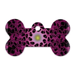 Cool Fractal Dog Tag Bone (one Side) by Simbadda