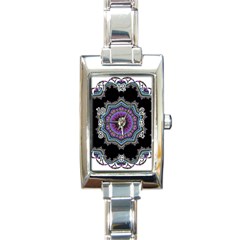 Fractal Lace Rectangle Italian Charm Watch by Simbadda