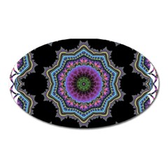 Fractal Lace Oval Magnet by Simbadda