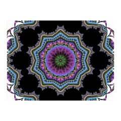 Fractal Lace Double Sided Flano Blanket (mini)  by Simbadda