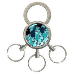 Decorative Fractal Background 3-ring Key Chains by Simbadda