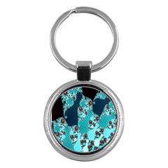 Decorative Fractal Background Key Chains (round)  by Simbadda