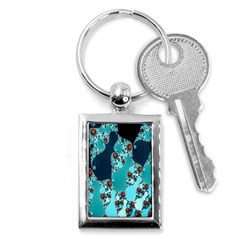 Decorative Fractal Background Key Chains (rectangle)  by Simbadda