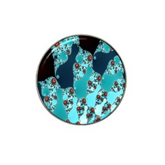 Decorative Fractal Background Hat Clip Ball Marker (4 Pack) by Simbadda