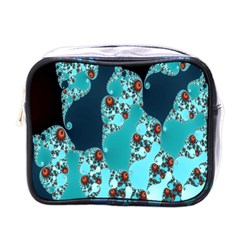 Decorative Fractal Background Mini Toiletries Bags by Simbadda