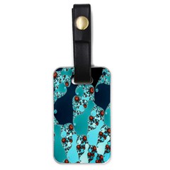 Decorative Fractal Background Luggage Tags (one Side)  by Simbadda