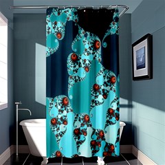 Decorative Fractal Background Shower Curtain 36  X 72  (stall)  by Simbadda