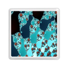 Decorative Fractal Background Memory Card Reader (square)  by Simbadda