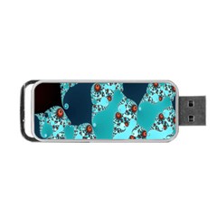 Decorative Fractal Background Portable Usb Flash (one Side) by Simbadda