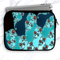 Decorative Fractal Background Apple Ipad 2/3/4 Zipper Cases by Simbadda